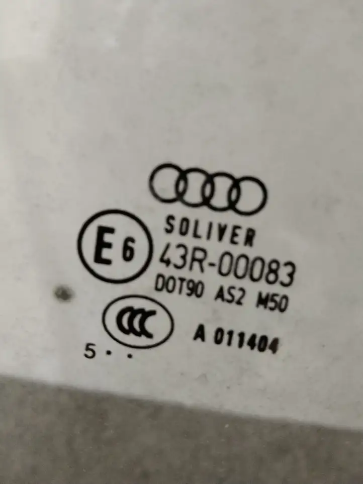 Audi A6 S6 C6 4F (2004 - 2008) Стекло передней двери — фото 2