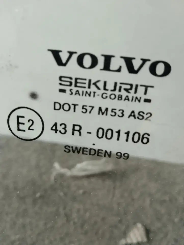 Volvo S80 (1998 - 2004) Стекло передней двери — фото 3