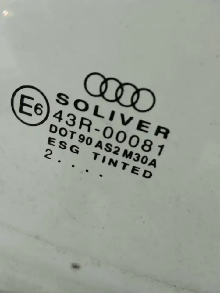 Audi A4 S4 B6 8E 8H (2000 - 2006) Стекло задней двери — фото 2