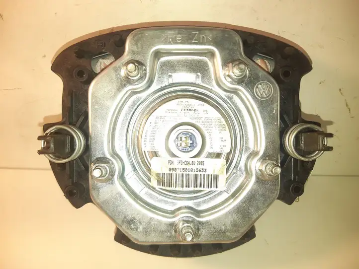 Volkswagen Polo (2005 - 2009) 1T0880201A Подушка безопасности руля — фото 4