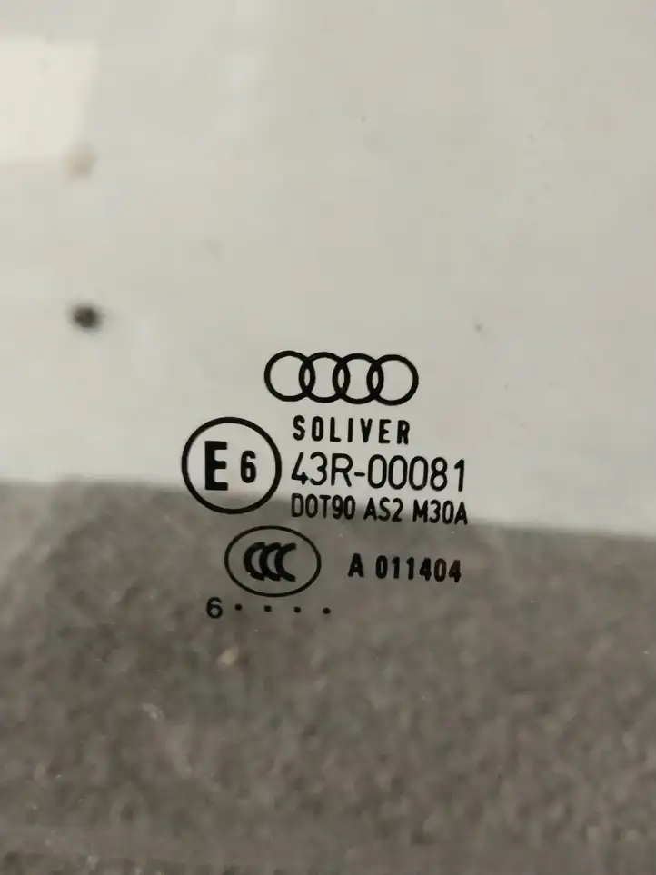 Audi A6 S6 C6 4F (2004 - 2008) Стекло задней двери — фото 2