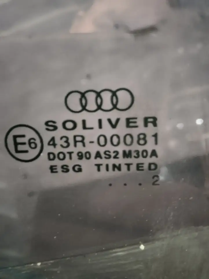 Audi A6 S6 C5 4B (2001 - 2004) Стекло задней двери — фото 2