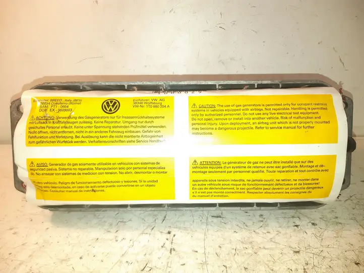 Volkswagen Touran I (2003 - 2010) 1T0880204A Подушка безопасности пассажира — фото 1