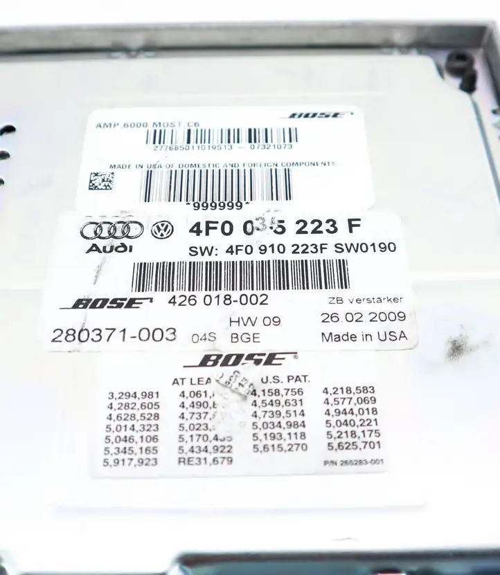 Audi A6 S6 C6 4F (2004 - 2008) 4f0035223f Усилитель звука — фото 2