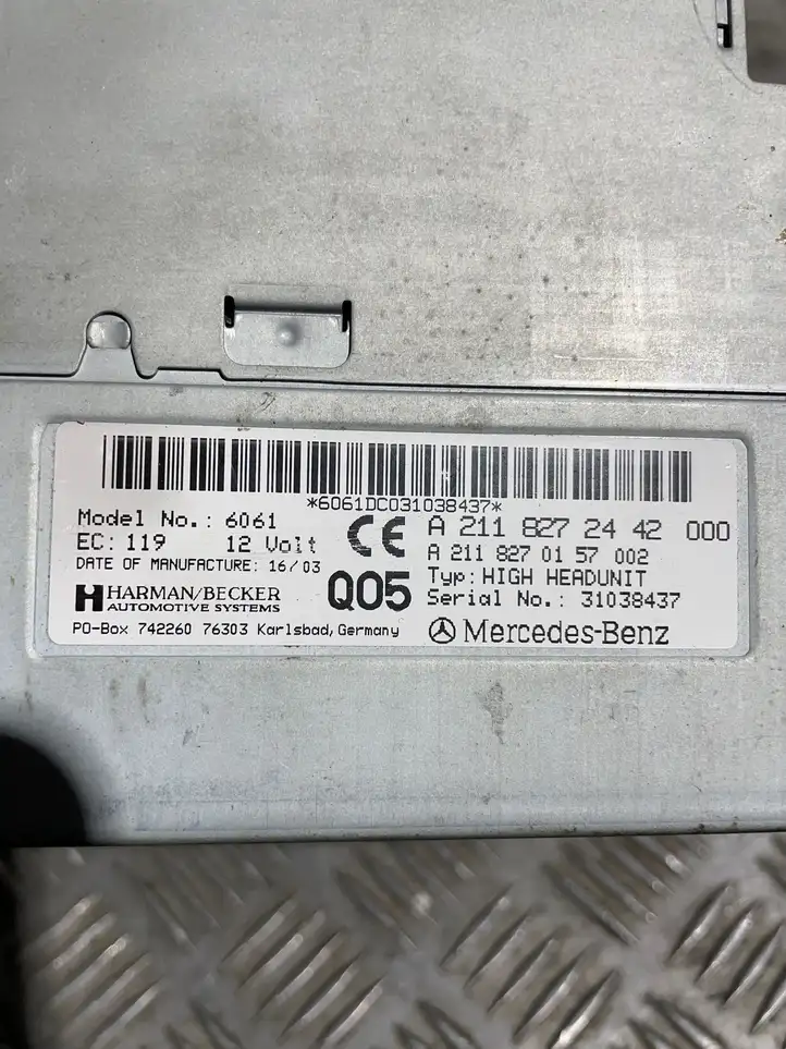 Mercedes-Benz E W211 (2002 - 2009) A2118270157 Навигационные карты CD/DVD — фото 4