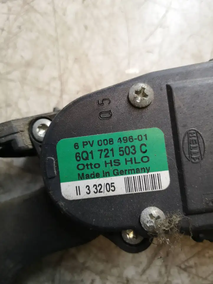 Volkswagen Polo (2005 - 2009) 6Q1721503C Педаль акселератора — фото 3