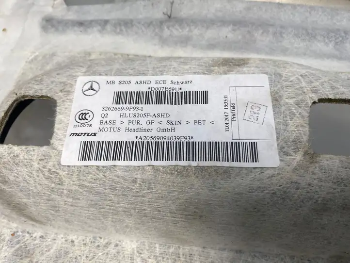 Mercedes-Benz C W205 (2014 - 2021) A2056909403 Потолочная обшивка — фото 2