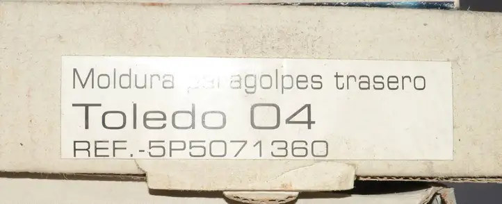 Seat Toledo III (5P) (2004 - 2009) 5P5071360 Отделка порога багажника — фото 2