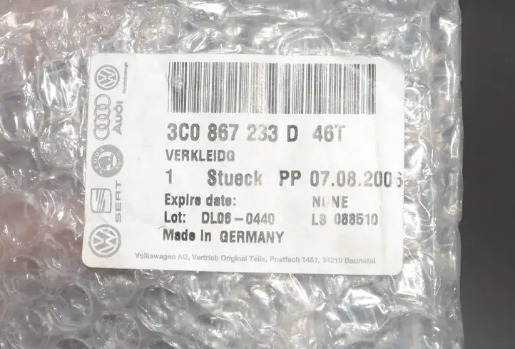Volkswagen PASSAT B6 (2005 - 2010) 3C0867233D Обшивка стойки A — фото 5
