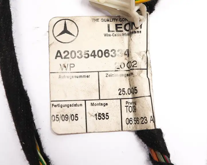Mercedes-Benz C W203 (2000 - 2007) A2035406334 Прочая электропроводка — фото 2