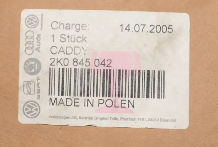 Volkswagen Caddy (2004 - 2010) 2K0845042 Стекло задней двери — фото 2