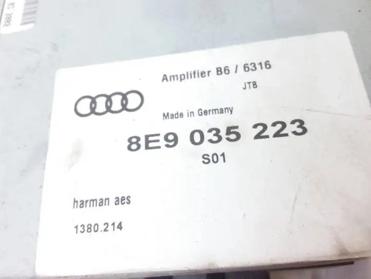 Audi A4 S4 B6 8E 8H (2000 - 2006) 8E9035223 Усилитель звука — фото 3