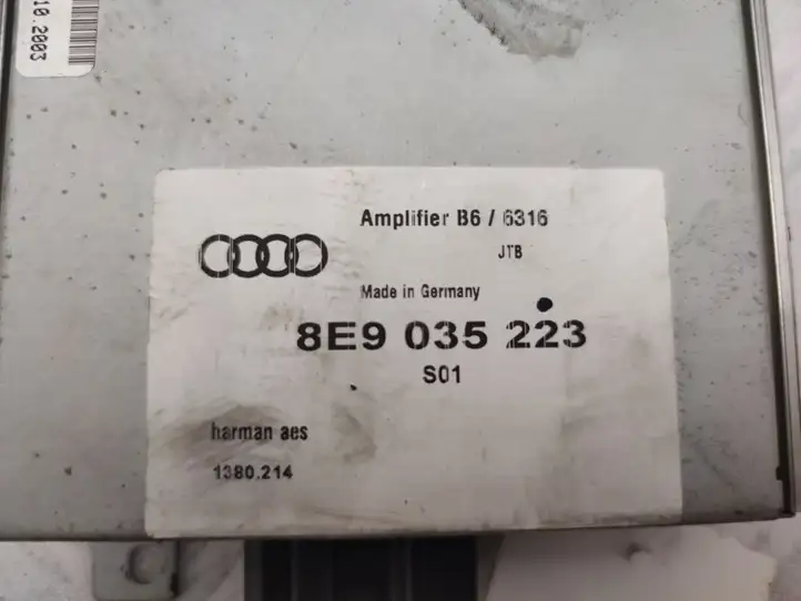 Audi A4 S4 B6 8E 8H (2000 - 2006) 8E9035223 Усилитель звука — фото 3