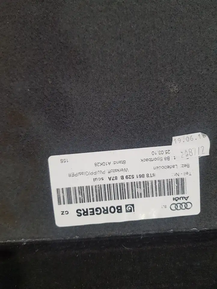 Audi A5 8T 8F (2011 - 2016) 8T8861529B Коврик багажника — фото 3