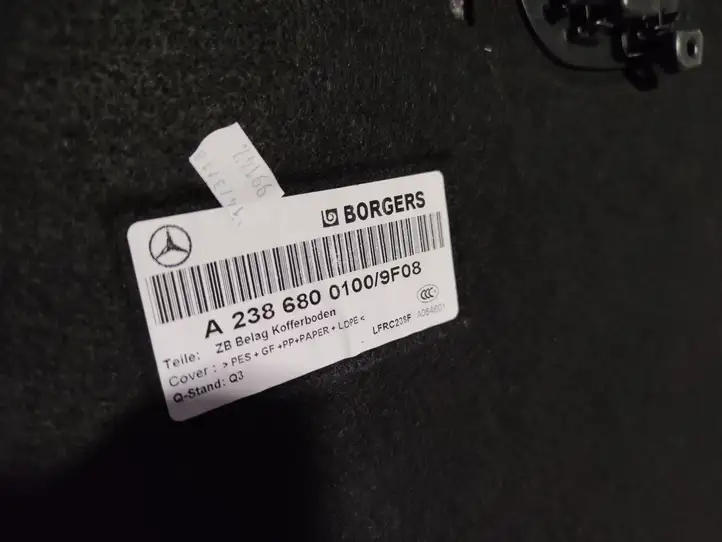 Mercedes-Benz E W238 (2017 - ) A2386800100 Коврик багажника — фото 2