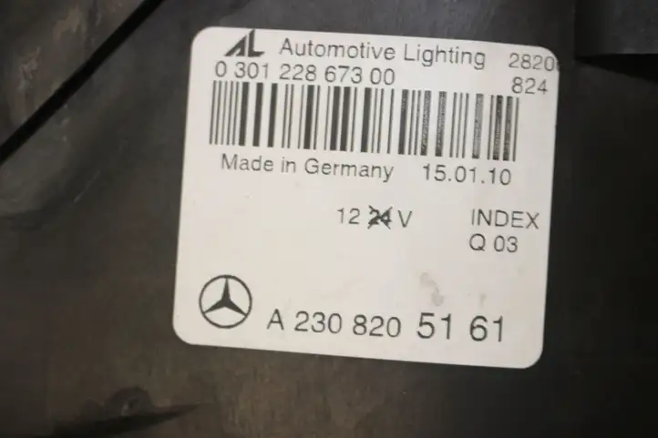 Mercedes-Benz SL R230 (2001 - 2012) A2308205161 Передняя фара — фото 5