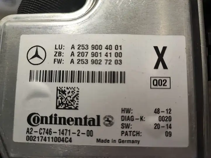 Mercedes-Benz C W205 (2014 - 2021) A2539004001 Камера в лобовом стекле — фото 2