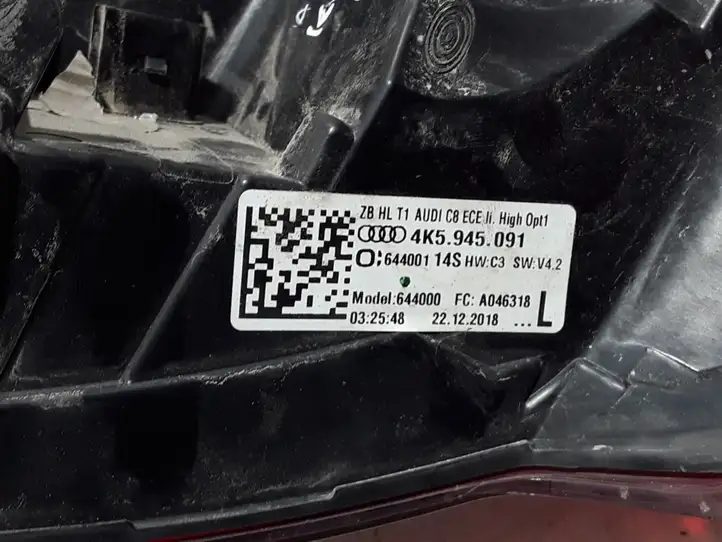 Audi A6 S6 C8 4K (2018 - ) 4K5945091 Задний фонарь в кузове — фото 2