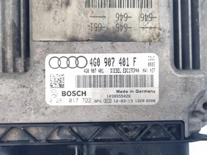 Audi A6 C7 (2011 - 2014) 4G0907401F Блок управления двигателем (ЭБУ) — фото 3