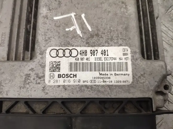 Audi A8 S8 D4 4H (2010 - 2014) 4H0907401 Блок управления двигателем (ЭБУ) — фото 4