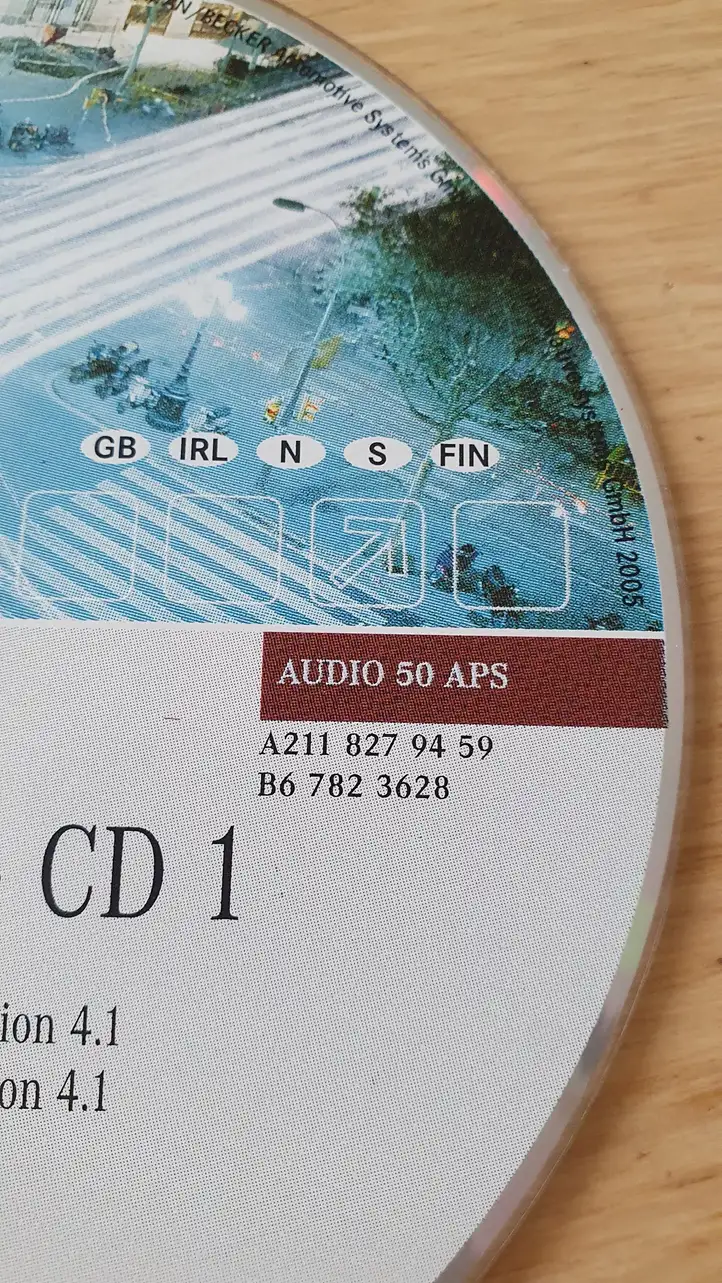 Mercedes-Benz E W211 (2002 - 2009) A2118279459 Навигационные карты CD/DVD — фото 3