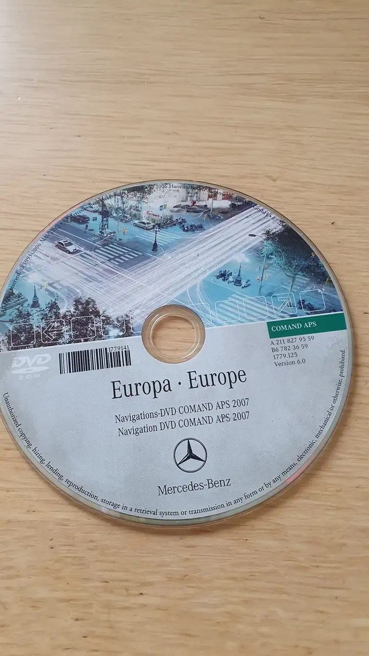 Mercedes-Benz E W211 (2002 - 2009) A2118279559 Навигационные карты CD/DVD — фото 1