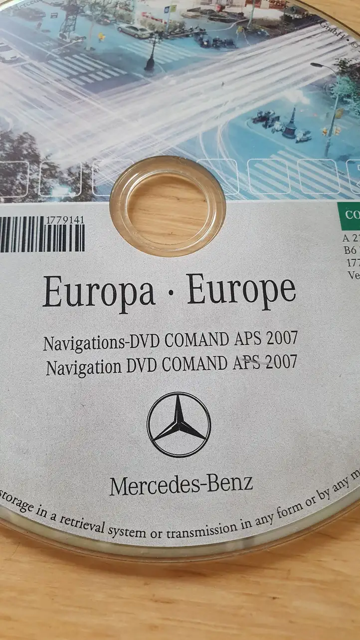 Mercedes-Benz E W211 (2002 - 2009) A2118279559 Навигационные карты CD/DVD — фото 4