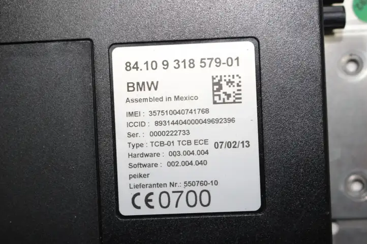 BMW 3 F30 F35 F31 (2012 - 2018) 9318579 Bluetooth модуль — фото 3