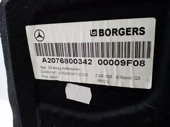 Mercedes-Benz E C207 W207 (2009 - 2017) A2076800342 Коврик багажника — фото 2