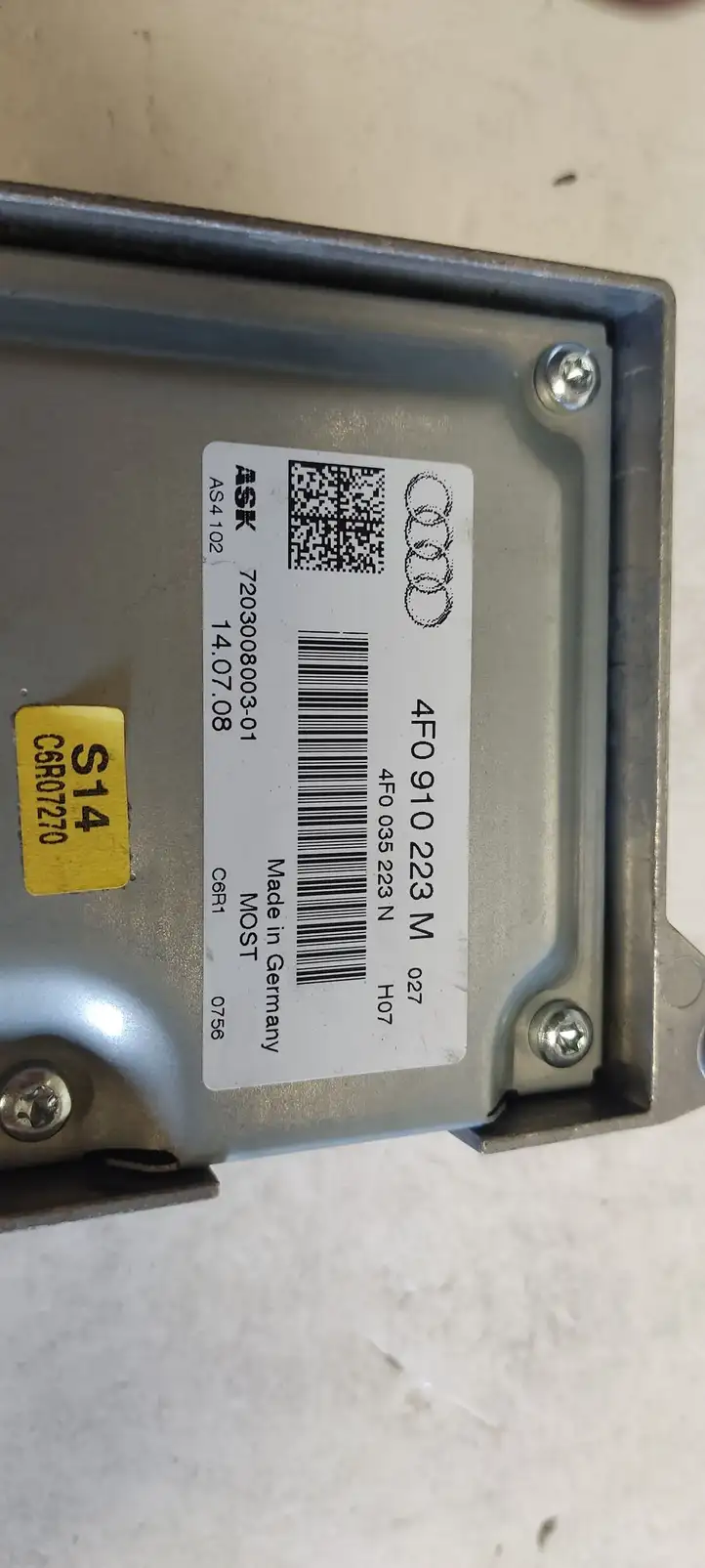 Audi A6 S6 C6 4F (2004 - 2008) 4F0910223 Усилитель звука — фото 4