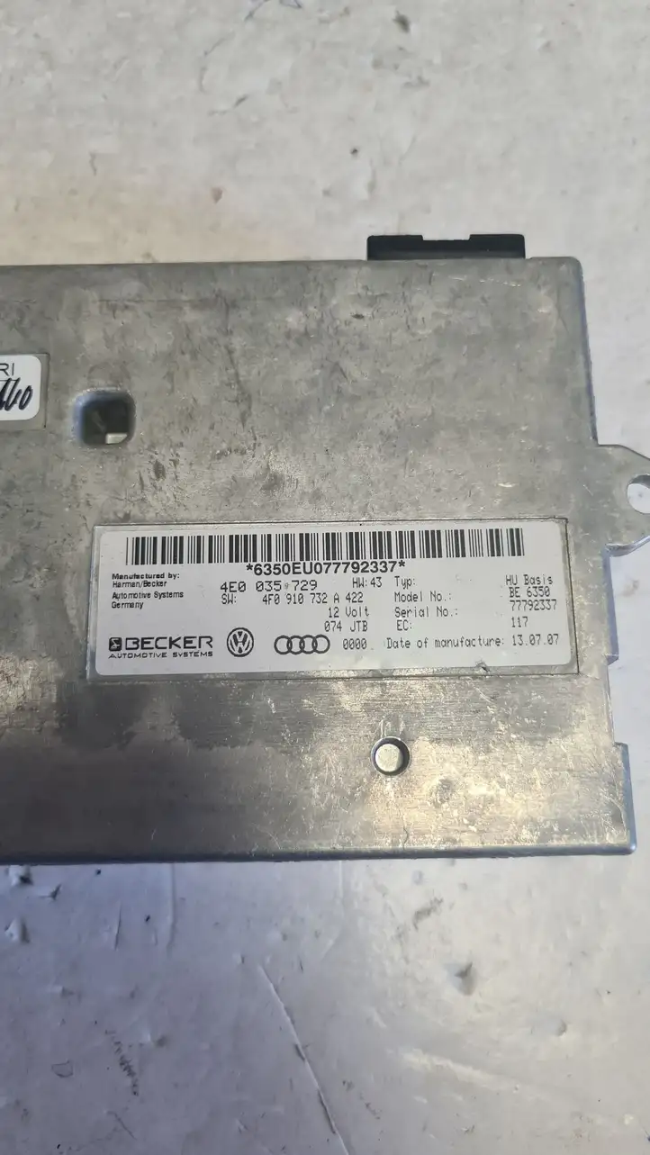Audi A6 S6 C6 4F (2004 - 2008) 4E0035729 Модуль управления видео — фото 3