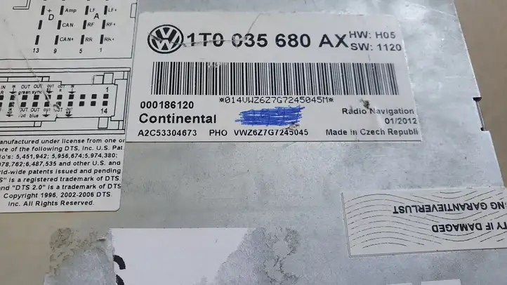 Volkswagen PASSAT B7 (2011 - 2014) 1T0035680AX Магнитола / мультимедийная система — фото 16