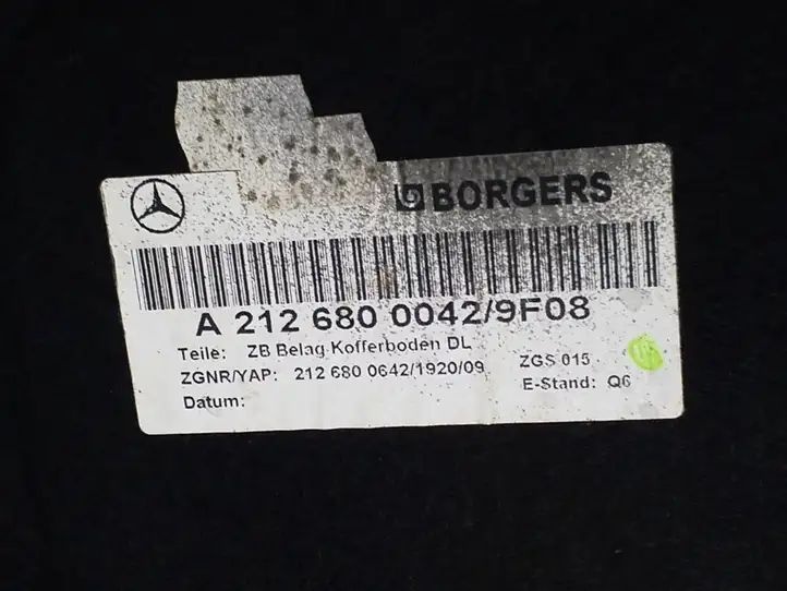 Mercedes-Benz CLS C218,X218 (2011 - 2017) A2126800042 Коврик багажника — фото 3