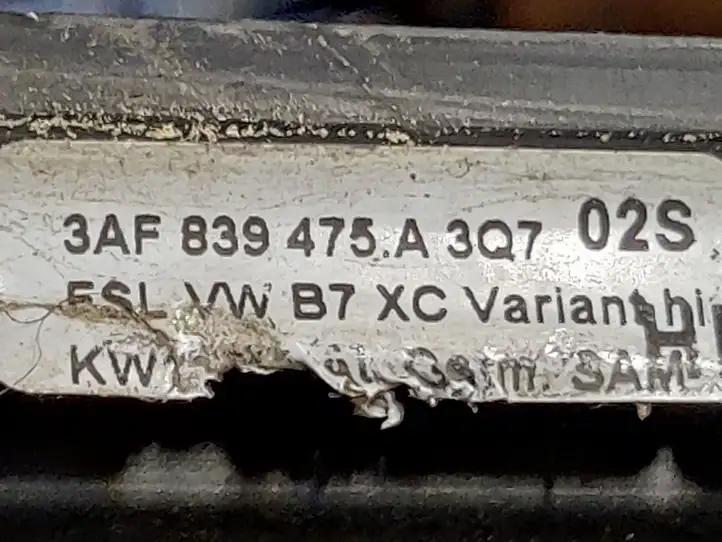 Volkswagen PASSAT B7 (2011 - 2014) 3AF839475 Накладка стекла задней двери — фото 4