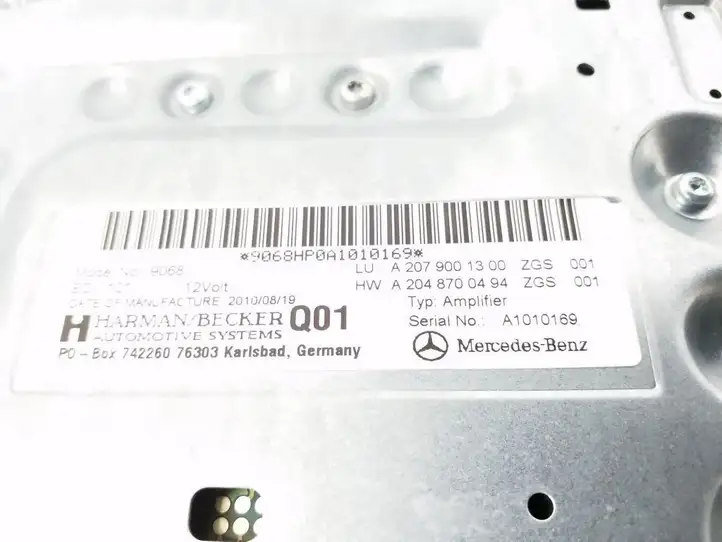 Mercedes-Benz E C207 W207 (2009 - 2017) A2079001300 Усилитель звука — фото 4