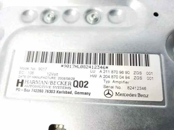 Mercedes-Benz SL R230 (2001 - 2012) A2118709690 Усилитель звука — фото 5