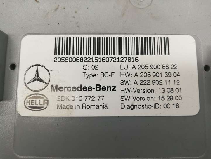 Mercedes-Benz C W205 (2014 - 2021)  A2059006822 Модуль кузова