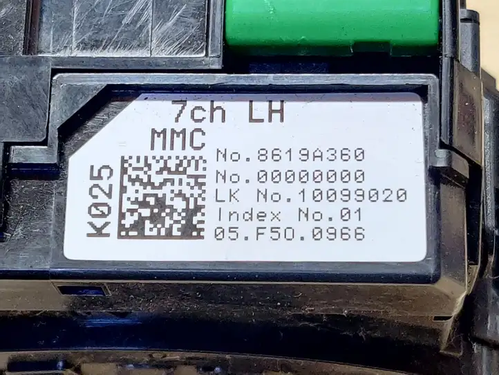 Mitsubishi Space Star (2016 - ) 8651A187 Контактное кольцо SRS — фото 2