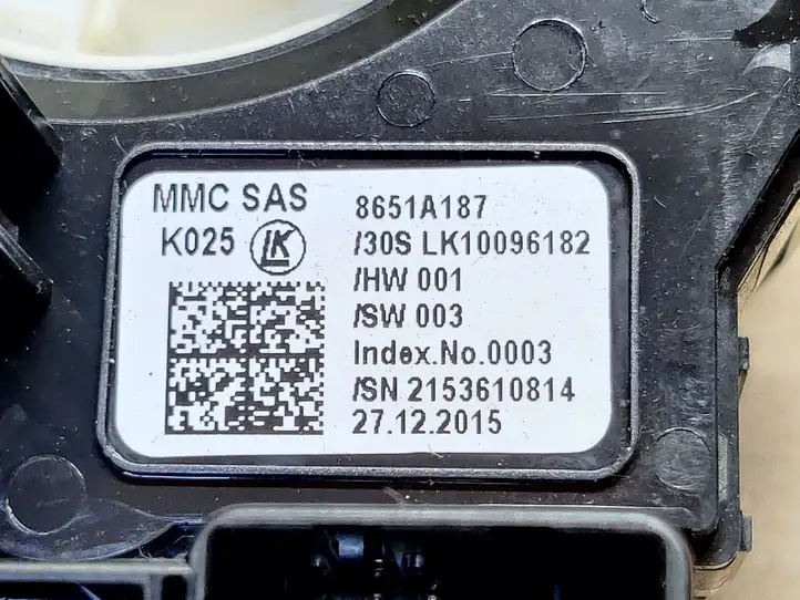 Mitsubishi Space Star (2016 - ) 8651A187 Контактное кольцо SRS — фото 4