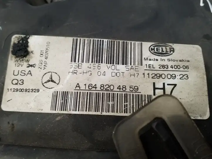 Mercedes-Benz GL X164 (2006 - 2012) A1648204859 Передняя фара — фото 2