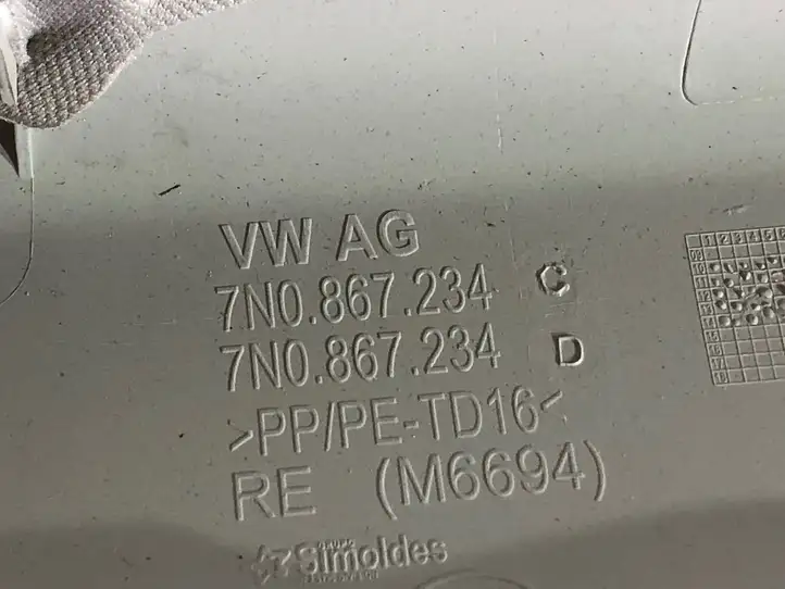Volkswagen Sharan (2010 - 2015) 7N0867234 Обшивка стойки A — фото 2