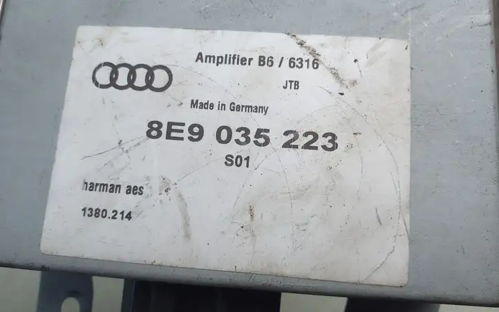 Audi A4 S4 B6 8E 8H (2000 - 2006) 8E9035223 Усилитель звука — фото 3