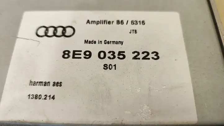 Audi A4 S4 B6 8E 8H (2000 - 2006) 8E9035223 Усилитель звука — фото 3