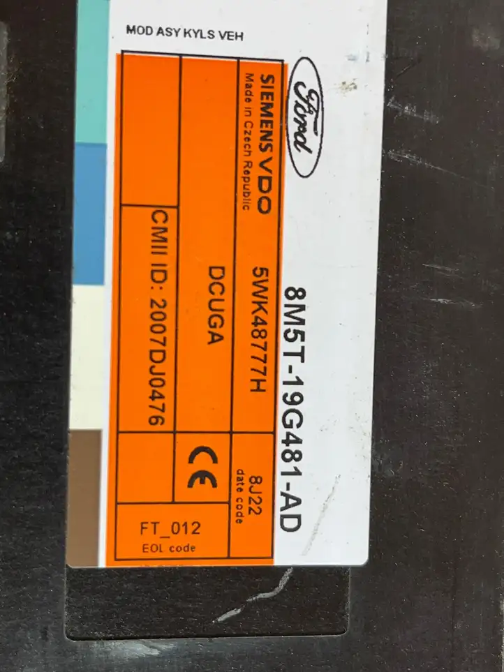 Ford Kuga I (2008 - 2012) 8M5T19G481AD Модуль комфорта — фото 2