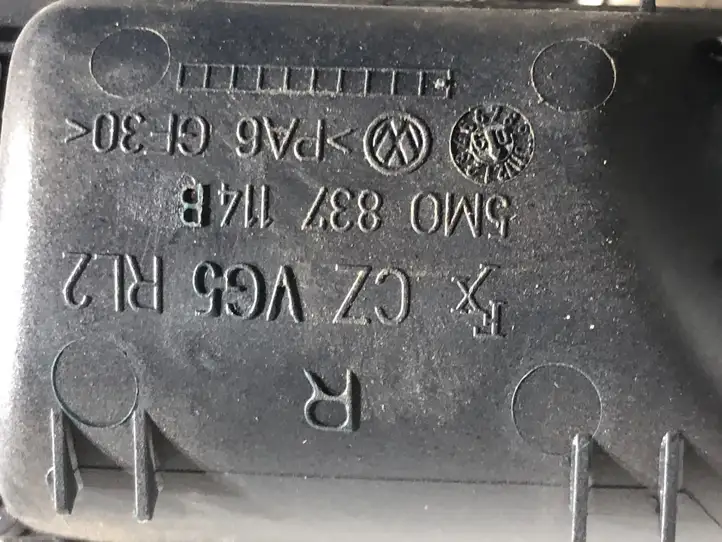 Volkswagen Golf Plus (2008 - 2014) 5M0837114B Внутренняя ручка двери — фото 2