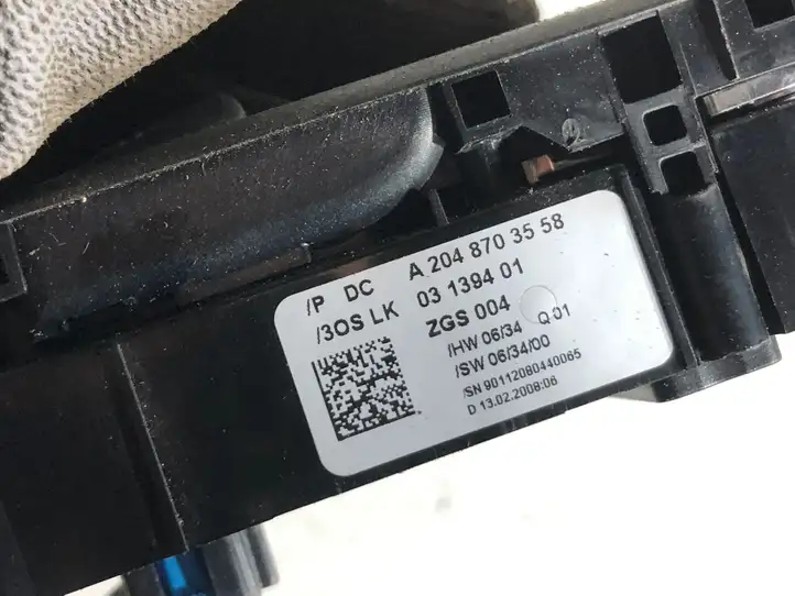 Mercedes-Benz C W204 (2007 - 2014) A2048703558 Блок кнопок стеклоподъемников — фото 2