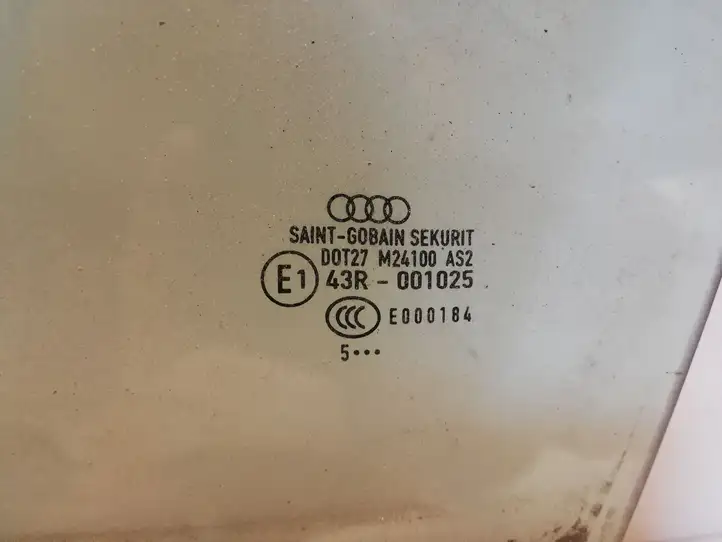Audi A4 S4 B7 8E 8H (2004 - 2009) 43R001025 Стекло передней двери — фото 2