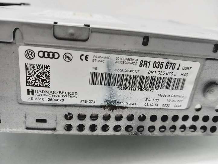 Audi A4 (2011 - 2015)  8R1035670J CD/DVD чейнджер