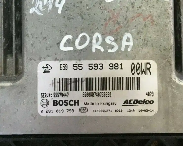 Opel Corsa D (2006 - 2010) 0281019798 Блок управления двигателем (ЭБУ) — фото 4