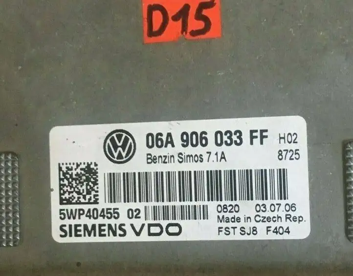 Seat Leon (1P) (2005 - 2012) 06A906033FF Блок управления двигателем (ECU) — фото 3